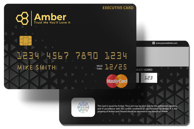 My Amber Card Executive card
